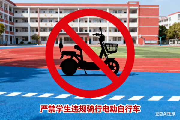君子配资 安全红线不可越：严禁学生违规骑行电动自行车！